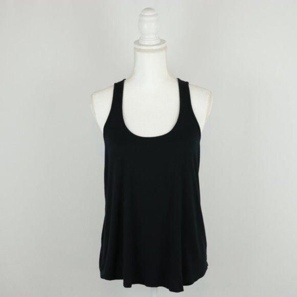 Carve Designs Women's Small Black Scoop Neck Racerback Casual Knit Tank Top - Picture 1 of 6